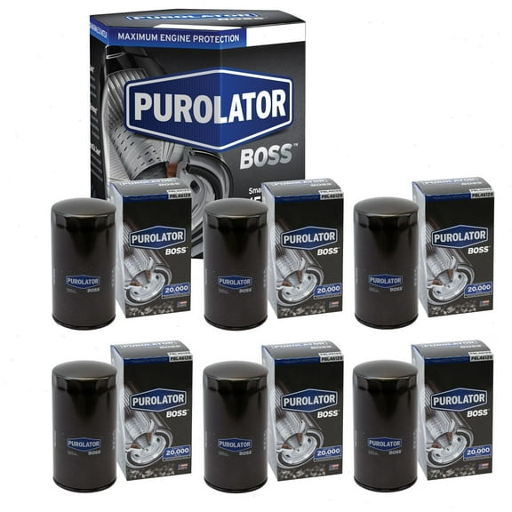 6 pc Purolator BOSS PBL46128 Engine Oil Filters for Oil Change Lubricant Filters