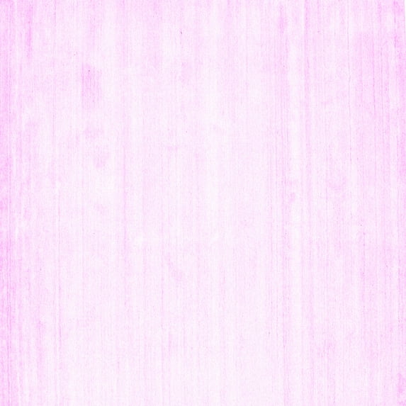 Ahgly Company Indoor Square Solid Pink Modern Area Rugs, 4' Square