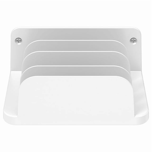 Universal Wall Mount Phone Holder for Multiple Device Tablet E-Books Phone for Watching TV Dramas and Learning White