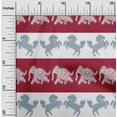 thumbnail image 1 of oneOone Cotton Flex Fabric Stripe|Elephant & Horse Ikat Print Fabric BTY 40 Inch Wide, 1 of 4