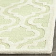 thumbnail image 3 of SAFAVIEH Cambridge Kirsten Geometric Wool Area Rug, Light Green/Ivory, 9' x 12', 3 of 7