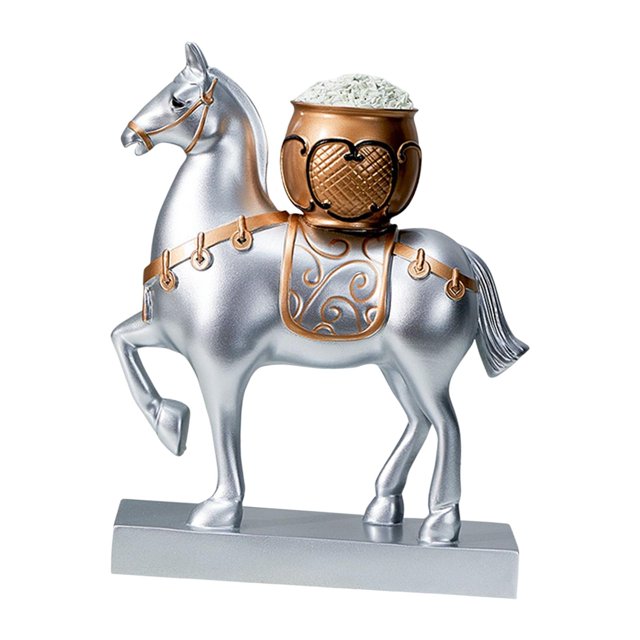 Estatuilla creativa de estatua de caballo, escultura de adorno de caballo, arte artesanal decorativo para estante, decoración de oficina coleccionable , Estilo Argenta C Fernando estatuilla de caballo