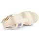 thumbnail image 5 of Sandalias De Plataforma De Cuña De Tiras Para Mujer Beige 41 Allegra K, 5 of 7