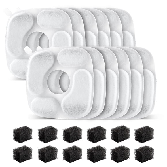 Filtro para fuente de agua Cat MANFCAT, 24 unidades, para fuente de 2,8 litros