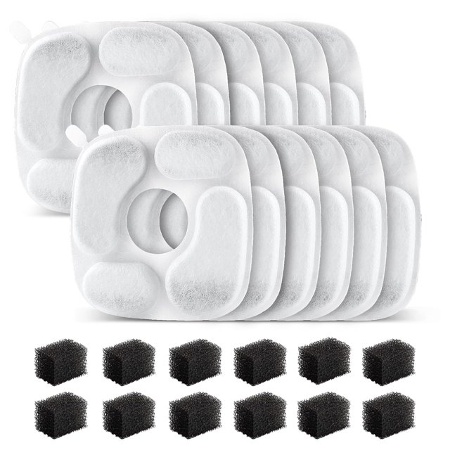 Filtro para fuente de agua Cat MANFCAT, 24 unidades, para fuente de 2,8 litros