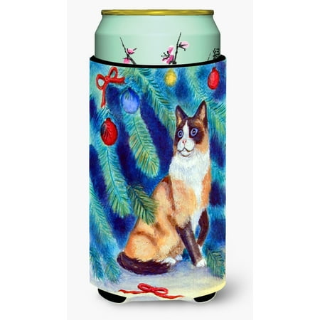

Caroline s Treasures 7155TBC Christmas Tree Cat Tall Boy Hugger Tall Boy multicolor