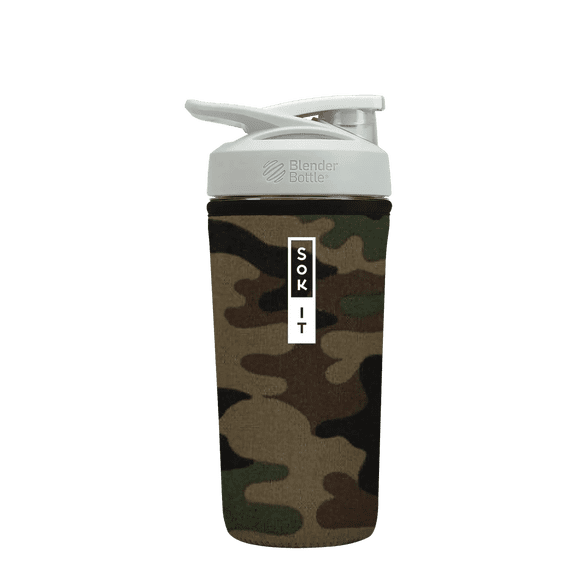 Sok It BotlSok Protein Blender Shaker Bottle Sleeve Insulated Neoprene Cover Fits 28oz Blender