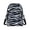 Blue White Stripe Waves, variant on Rainbow Paw Print Fanny Pack with Zipper Closure Compartments Small Crossbody Wallet for Travel, Polyester Crossbody Bag