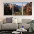 thumbnail image 2 of wall26 Framed Wall Art Print Set Aerial View Arizona Grand Canyon Valley Nature Wilderness Photography Realism Rustic Colorful Multicolor Ultra for Living Room, Bedroom, Office - 24"x36"x3, 2 of 4