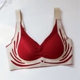 thumbnail image 6 of iHPH7 3 Pack Wireless Seamless Bras for Women Everyday Seamless Tshirt Bras Soft Wireless Bralette Supportive No Underwire Bras V Neck Bra Sports Bras Women's Clothing Stretchy Pink XL, 6 of 7