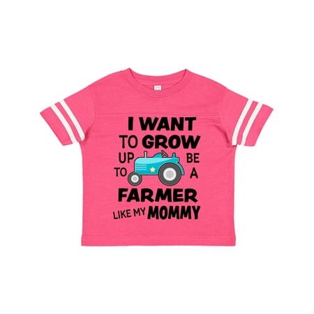 

Inktastic I Want To Grow up To Be a Farmer Like My Mommy Gift Toddler Boy or Toddler Girl T-Shirt