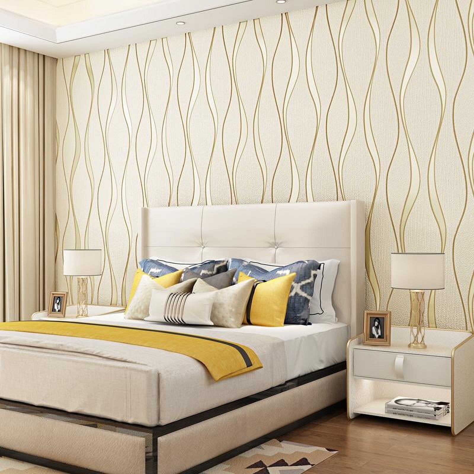 3D Wallpaper Curved Stripes