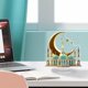 thumbnail image 4 of CaiYueKe Acrylic Castle Ornament 2D Desktop Decor, Miniature Fairy Tale Figurine, Home Office Shelf Decoration, Unique Gift Idea for Collectors, 4 of 6