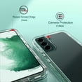 thumbnail image 4 of ULAK Phone Case for Samsung Galaxy S22 Case for Men Women, 3 in 1 Heavy Duty Shockproof Case for S22 5G 6.1 inch, Crystal Clear, 4 of 9