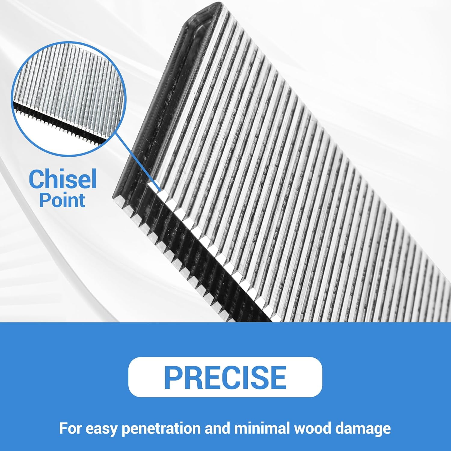 MEITE 18GA 1/4" Narrow Crown Galvanized Staples, 1-1/8" Length for Upholstery 4,000 Pcs/Box(10 Boxes)
