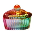 thumbnail image 2 of Herramientas de cristalería Bowl con tapa, vaso de vidrio para el cuidado de uñas, herramientas de cuidado de manicura, líquido acrílico, polvo , Corazón Corazón rayado, 2 of 8