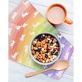 thumbnail image 3 of Easter Kitchen Dish Towels for Drying Dishes Set of 4, Spring Rabbit Silhouette Colorful Rainbow Graffiti Waffle Weave Microfiber Hand Tea Bathroom Towels Quick Dry & Absorbent Towel 12x12, 3 of 7