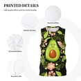 thumbnail image 6 of Gaeub Avocado Keep Calm Men's Mesh Basketball Jersey, Quick-Drying Sleeveless Top S-4XL, Loose Muscle Tank Top -Small, 6 of 9