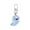 B, variant on Glow in The Dark Ghost Keychain Set Small Resin Miniature Halloween Luminous Tiny Assorted Spooky Figurine