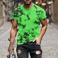 thumbnail image 2 of Hvyesh Men's Crew Neck Tie-Dyed T Shirt Moisture Wicking Athletic T-Shirts Summer Quick Dry Workout Shirts Athletic Gym Muscle Tee, 2 of 6