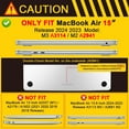 thumbnail image 2 of Funda para MacBook Air de 15 pulgadas M3 M2 2024 2023 A3114 A2941 con Touch ID, carcasa rígida con pantalla, 2 of 4