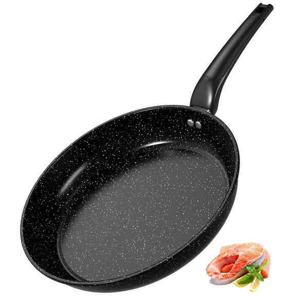 11" Frying Pan Skillet, Nonstick Carbon Steel Fry Pans, Kitchen Cooking Pan Skillet , Omelet Egg Pan with Silicone Handle,Compatible with All Stovetops (Gas, Electric & Induction)