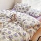 thumbnail image 2 of Juego de 4 fundas de edredón sin relleno, estilo coreano, tamaño Queen, para niñas y niños, juego de sábanas planas, fundas de almohada y colcha, 2 of 5