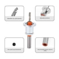 thumbnail image 4 of Adjustable Countersink Bit, Countersink Drill Bit Wear Resistant Prevent Clogging  for Metal, 4 of 7