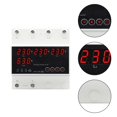 1Pcs 63A 4-Display Over Under Voltage Protector Automatic Transfer Switch,110V
