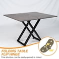 thumbnail image 4 of Uxcell Folding Table Flip Hinge, 270 Degree Butler Tray Hinges for Cabinets and Furniture Copper, 4 of 7