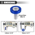 thumbnail image 4 of Unique Bargains 6 Pcs Finishing Countersunk Fender Bumper Washers Engine Bay Fastener Kit for Motorcycle Blue, 4 of 7