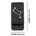 thumbnail image 2 of Stainless Steel Gemini (Twins) Astrology Constellation Classic Slim Money Clip Credit Card Holder, 2 of 2