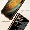 thumbnail image 2 of for Samsung Galaxy S21 Ultra Case Love Heart Plating Electroplate Luxury Elegant Case Camera Protector Soft TPU Shockproof Protective Corner Back Cover Galaxy S21 Ultra Case -Black, 2 of 5