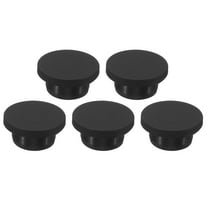 Uxcell Silicone Rubber Hole Plug 21mm Diameter Soft Flexible Stopper for 20mm Hole Black 5 Pieces