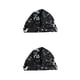 thumbnail image 1 of Advancent Gorros de ducha Estampado de flores Impermeable Reutilizable Elástico Universal Largo Sombrero corto Mujeres Niñas Cocina Estampado Negro 2piezas, 1 of 6