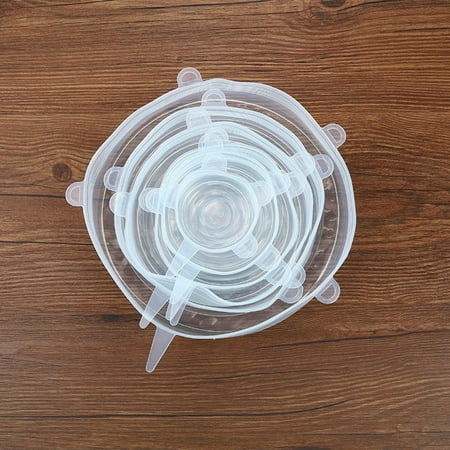 

Food-grade Silicone Food Bowl Lid Cover Reusable For Home White