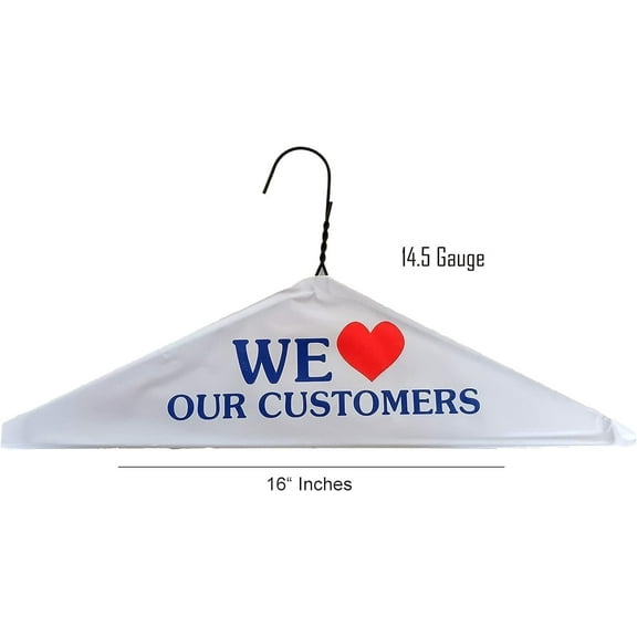 120 Pcs Wire Hangers Bulk Dry Cleaner Hangers 16" Caped Clothing Hangers Suit...