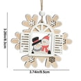 thumbnail image 3 of Ganfancp Decoraciones Navideñas Colgantes Árbol de Navidad Colgantes Papá Noel de Madera Pintada Ofertas Del Día Sólo En Línea 1* Colgante, 3 of 6