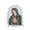 Silver no word 2.5"x1.75", variant on Christening Virgin Mary Our Lady of Guadalupe Baptism Embroidered Iron On patch