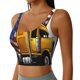 thumbnail image 2 of Fotbe American Truck Sujetador Deportivo Largo sin Aros para Mujer con Almohadillas y Soporte Medio, Transpirable y Absorbente, Camiseta Tipo Chaleco o Tank Top-Medium, 2 of 8