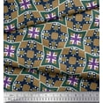 thumbnail image 2 of Soimoi Cotton Duck Fabric Check & Geometric Print Sewing Fabric Yard 42 Inch Wide, 2 of 3