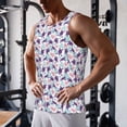 thumbnail image 3 of Wukai Ornamental Turtles Print Men’s Workout Tank Top Sleeveless Muscle T shirt Gym Running Fitness Tank Top-Medium, 3 of 7