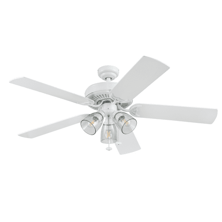 Better Homes & Gardens 52" 5 Blade White Ceiling Fan with 3 Lights