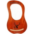 thumbnail image 1 of 1 Set of Lyre Harp 10 String Lyre Harp Wooden Lyre Harp Delicate Musical Instrument, 1 of 5