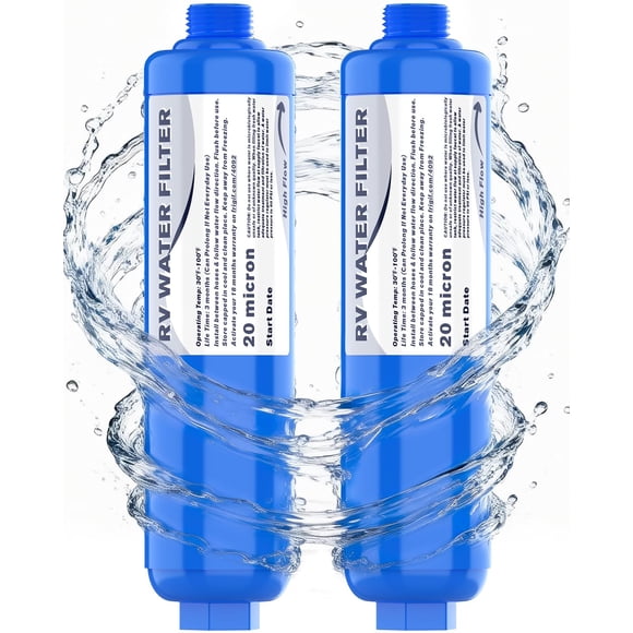 El filtro de agua PAULINN RV Camper Inline KDF reduce el cloro