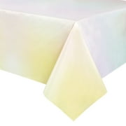 3 Pack Tie Dye Tablecloth for Party Decorations, Pastel Table Covers (108 x 54 In)
