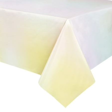 3 Pack Tie Dye Tablecloth for Party Decorations, Pastel Table Covers (108 x 54 In)