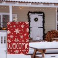 thumbnail image 2 of Welcome Christmas Garden Flag 12x18 Inch Double Sided Burlap, Winter Snowflake Yard Flags for Holiday Xmas Yard Outdoor Decoration(ONLY FLAG), 2 of 6