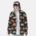 thumbnail image 3 of Picia Retro Video Game Women's Men's UPF 50+ Sun Protection Hoodie Shirt Long Sleeve SPF Fishing Outdoor UV Hiking Lightweight Shirts-X-Large, 3 of 9