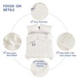 thumbnail image 7 of saney 3pc Down Alternative Comforter Set - All Season Reversible Comforter with Two Shams - Quilted Duvet Insert with Corner Tabs - Box Stitched - Super Soft, Fluffy (Full/Queen, Ivory), 7 of 7